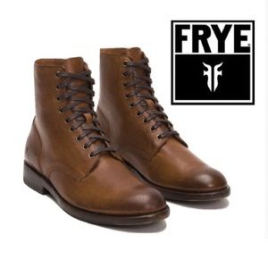 Frye brown leather boots unisex EUC